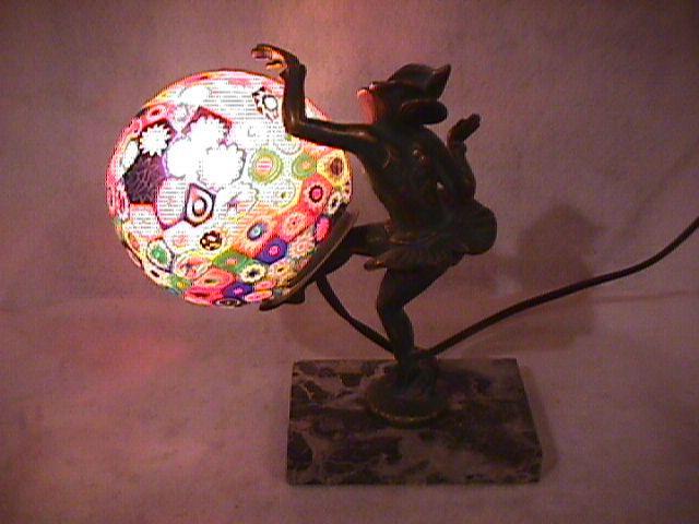 Art Deco (Millefiori)=Glass of a Thousand Flowers, TV Lamp