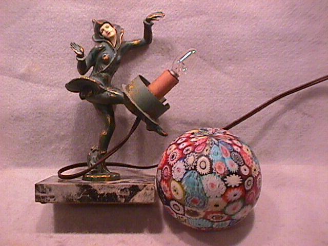 Art Deco (Millefiori)=Glass of a Thousand Flowers, TV Lamp