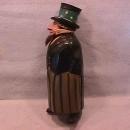 Black Forest Hand Carved Wood Liquor Caddy & Music Box (Abraham Lincoln)