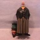 Black Forest Hand Carved Wood Liquor Caddy & Music Box (Abraham Lincoln)
