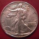 LIBERTY WALKING SILVER HALF DOLLAR 1938-D CHOICE VERY FINE