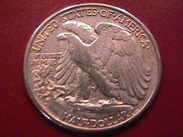 LIBERTY WALKING SILVER HALF DOLLAR 1938-D CHOICE VERY FINE