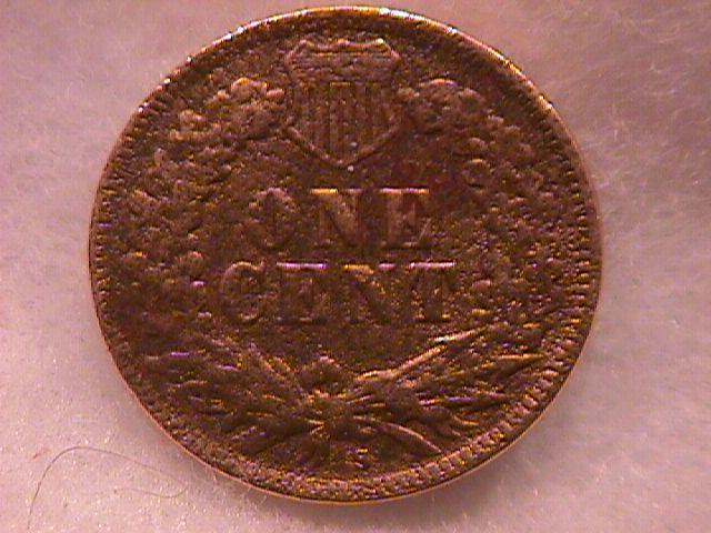 INDIAN HEAD COPPER ONE CENT 1908-S VERY GOOD DETAIL ,PITTED