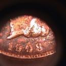 INDIAN HEAD COPPER ONE CENT 1908-S VERY GOOD DETAIL ,PITTED