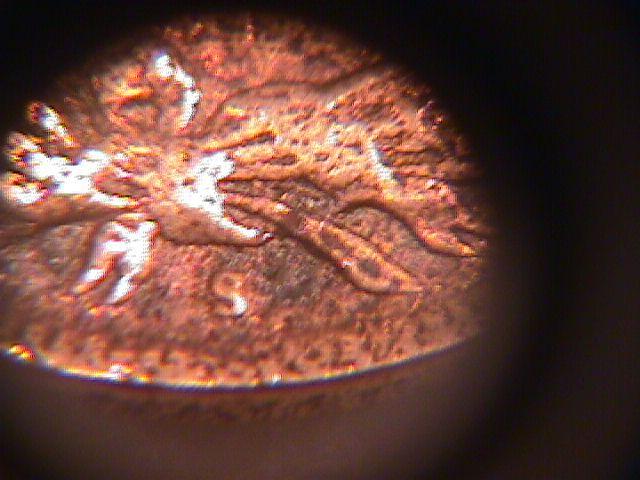 INDIAN HEAD COPPER ONE CENT 1908-S VERY GOOD DETAIL ,PITTED