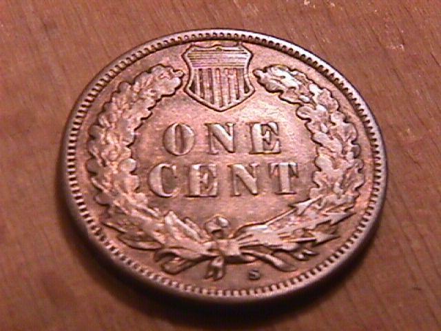 INDIAN HEAD COPPER ONE CENT 1908-S VERY FINE PLUS