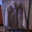Luxury Norwegian Blue Fox Fur Coat- L