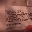 Luxury Norwegian Blue Fox Fur Coat- L