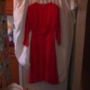100% Red Silk Georgette Holiday Dress By Argenti-8