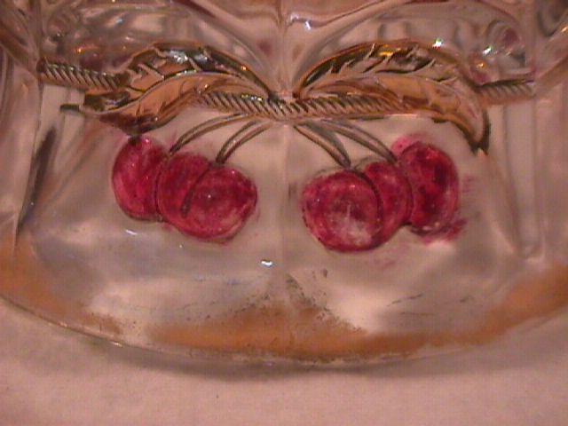 Northwoods Pressed Glass (Cherry & Cable & Thumbprint) Butter Dish Lid)