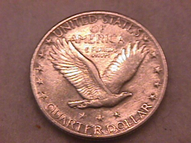 SILVER STANDING LIBERTY QUARTER 1929 CHOICE VERY FINE