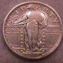 SILVER STANDING LIBERTY QUARTER 1917 Variety # 1 CHOICE VERY FINE