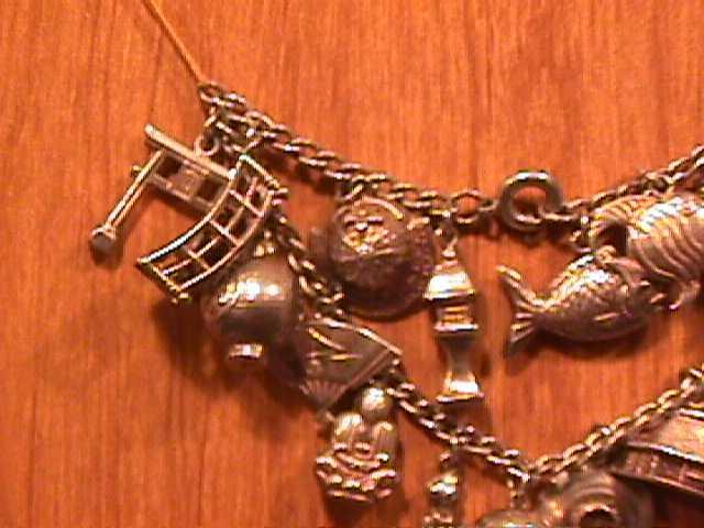 Sterling Oriental Charm Bracelet