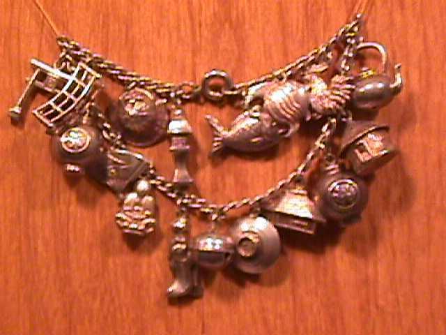 Sterling Oriental Charm Bracelet