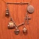 Vintage Sterling French Charm Bracelet