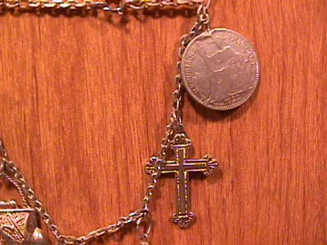 Vintage Sterling French Charm Bracelet
