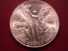 ESTADOS UNIDOS MEXICANOS 1984-1 ONZA PLATA PURA STERLING BULLION ROUND