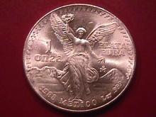 ESTADOS UNIDOS MEXICANOS 1988-1 ONZA PLATA PURA STERLING BULLION ROUND