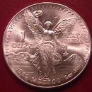 ESTADOS UNIDOS MEXICANOS 1988-1 ONZA PLATA PURA STERLING BULLION ROUND