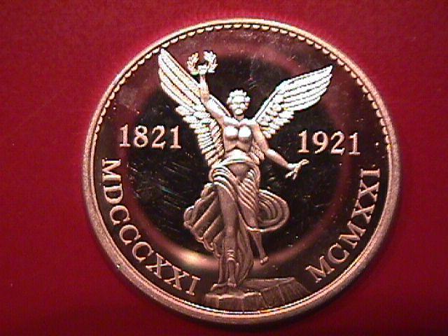 VIVA MEXICO 1986 UNA ONZA TROY .999 PLATA PURA STERLING BULLION ROUND