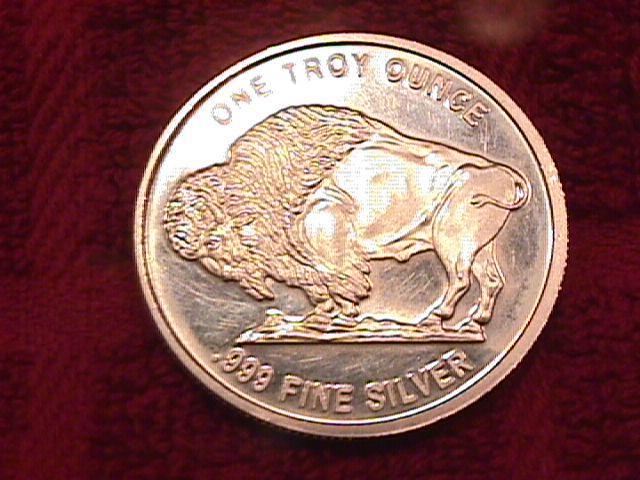 1 TROY OUNCE .999 PURE SILVER ROUND