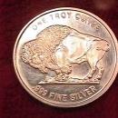 1 TROY OUNCE .999 PURE SILVER ROUND