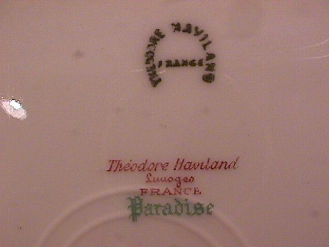 THEODORE HAVILAND LIMOGES FRANCE