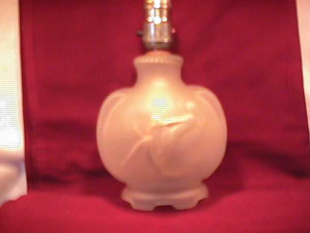 Frosted Glass Art-Deco Boudoir Lamp