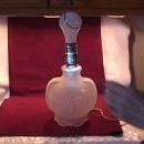 Frosted Glass Art-Deco Boudoir Lamp