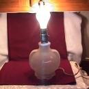 Frosted Glass Art-Deco Boudoir Lamp