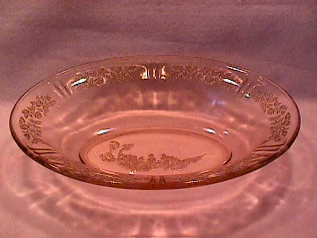 Pink Depression (Sharon) Oval Vegetable