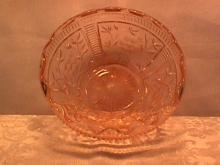 Beautiful Pink Depression (Pleated Cosmos) Centerpiece Bowl