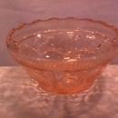 Beautiful Pink Depression (Pleated Cosmos) Centerpiece Bowl