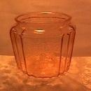 Vintage (Mayfair) Pink Depression Cookie Jar Bottom Only