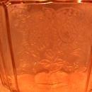 Vintage (Mayfair) Pink Depression Cookie Jar Bottom Only