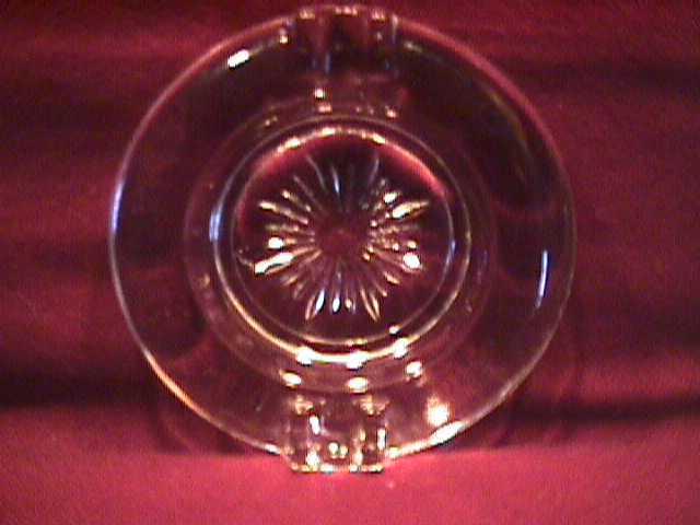 Set of 3-Rock Crystal Ashtrays