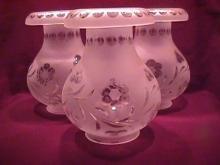 3=Large Frosted & Clear Light Shades