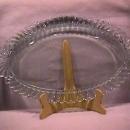 Heavy Pressed Glass Dresser Tray