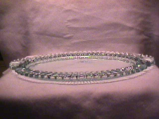 Heavy Pressed Glass Dresser Tray