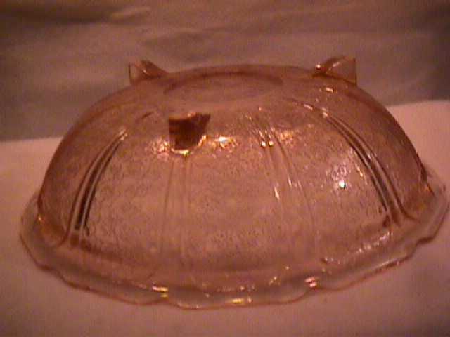 Jeanette Glass co. (Cherry Blossom) 3-Toed-Large Bowl