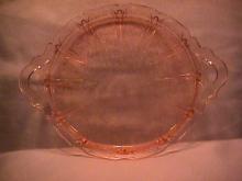 Jeanette Glass co. (Cherry Blossom) Sandwich Tray