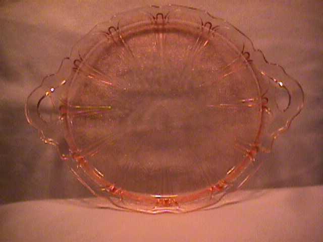 Jeanette Glass co. (Cherry Blossom) Sandwich Tray