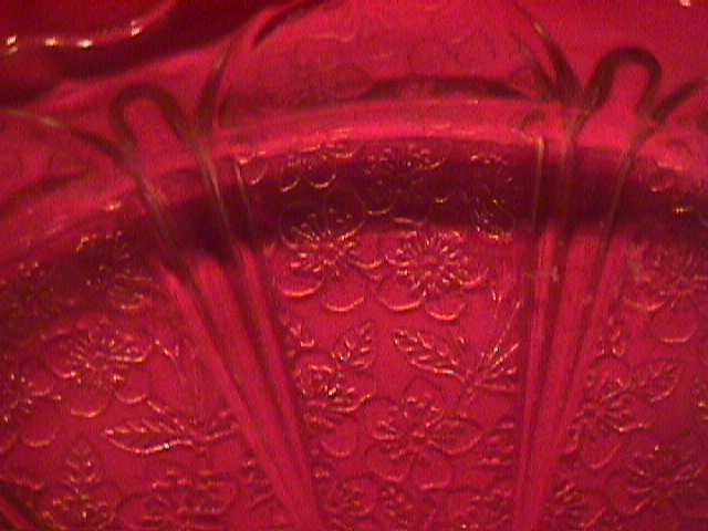 Jeanette Glass co. (Cherry Blossom) Sandwich Tray