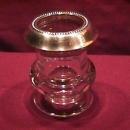 Crystal Cigarette Holder W/Sterling Top