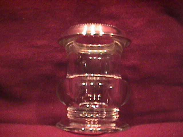 Crystal Cigarette Holder W/Sterling Top