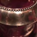 Crystal Cigarette Holder W/Sterling Top