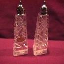Hand Cut Crystal= Salt & Pepper Never Used