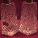 Hand Cut Crystal= Salt & Pepper Never Used