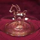 Pressed Glass (Horse) Ring or Pin Tray