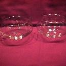 Set-Blown Crystal Sugar & Creamer W/Platinum Trim